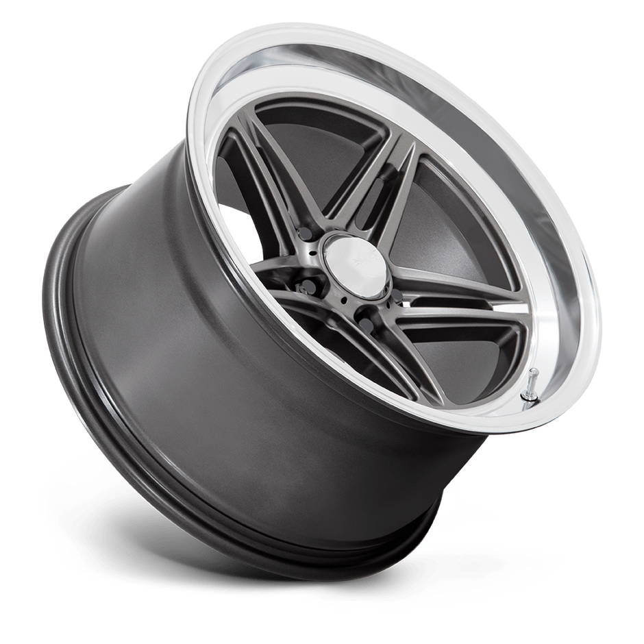 American Racing VN514 Groove 18x8 Anthracite w/Diamond Cut Lip 0mm ET 72.56mm CB 5x114.3