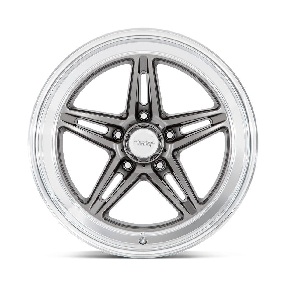 American Racing VN514 Groove 18x8 Anthracite w/Diamond Cut Lip 0mm ET 72.56mm CB 5x114.3