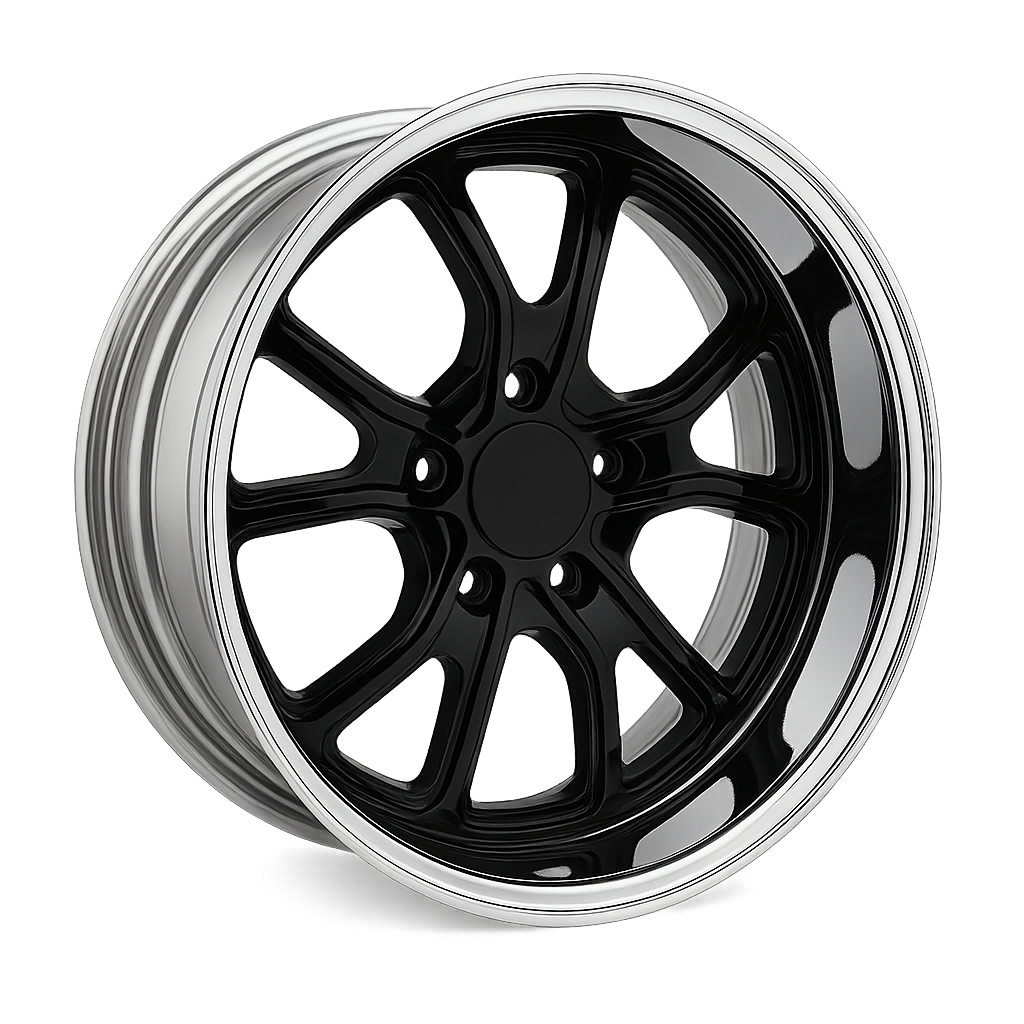 American Racing VN431 18x12 Gloss Black w/Polished Barrel -38mm ET 72.6mm CB 5x114.3