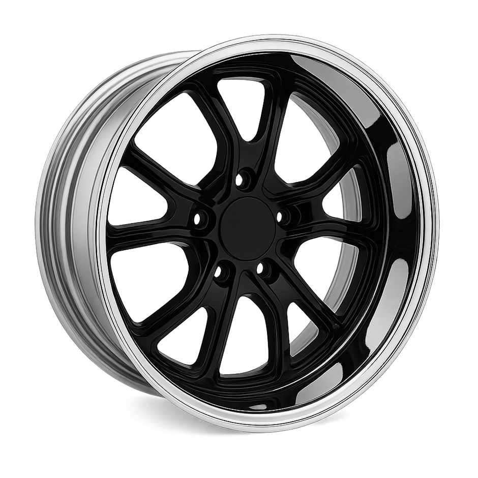 American Racing VN431 18x12 Gloss Black w/Polished Barrel -38mm ET 72.6mm CB 5x114.3