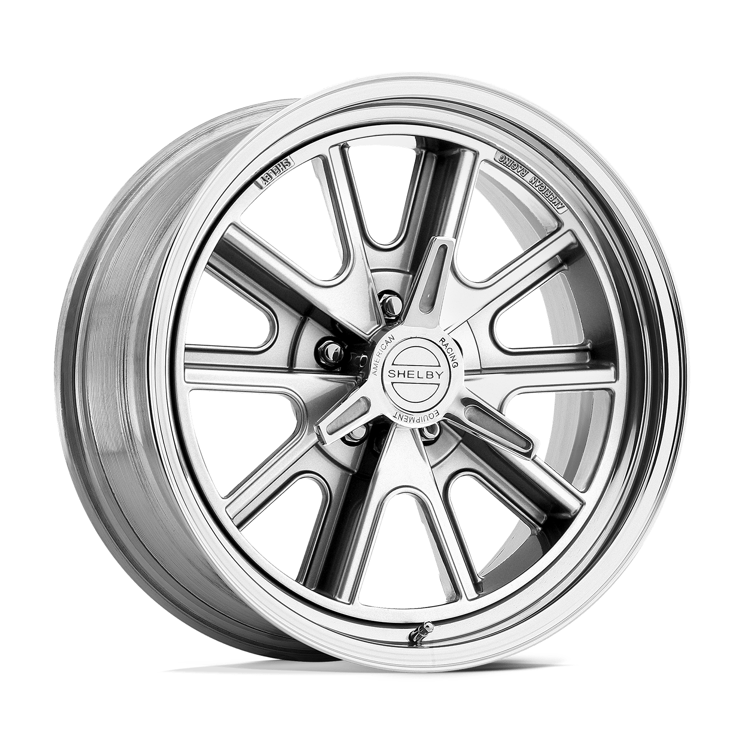 American Racing VN427 Shelby Cobra 15x8 Two-Piece Polished -12mm ET 72.56mm CB 5x114.3