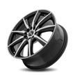 Dynamic Racing Wheels D18 18x7.5 Gloss Black Machined Face wheel