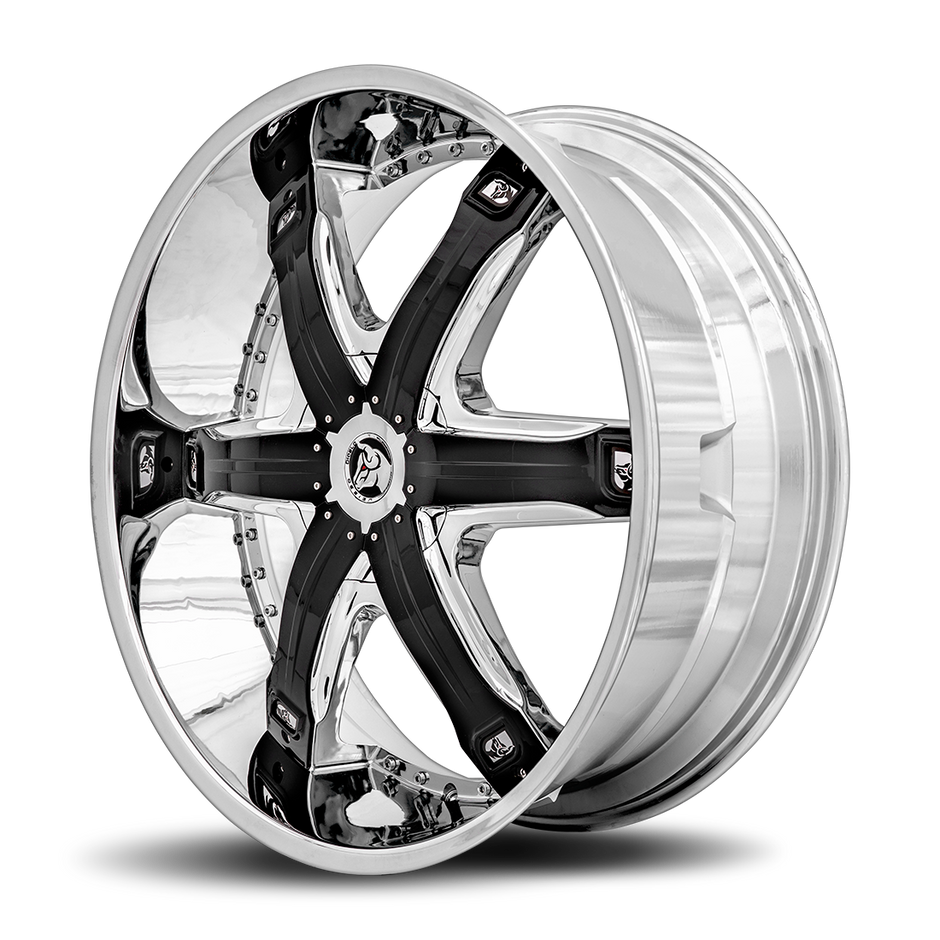 Diablo Wheels Fur 28x10 Chrome wheel