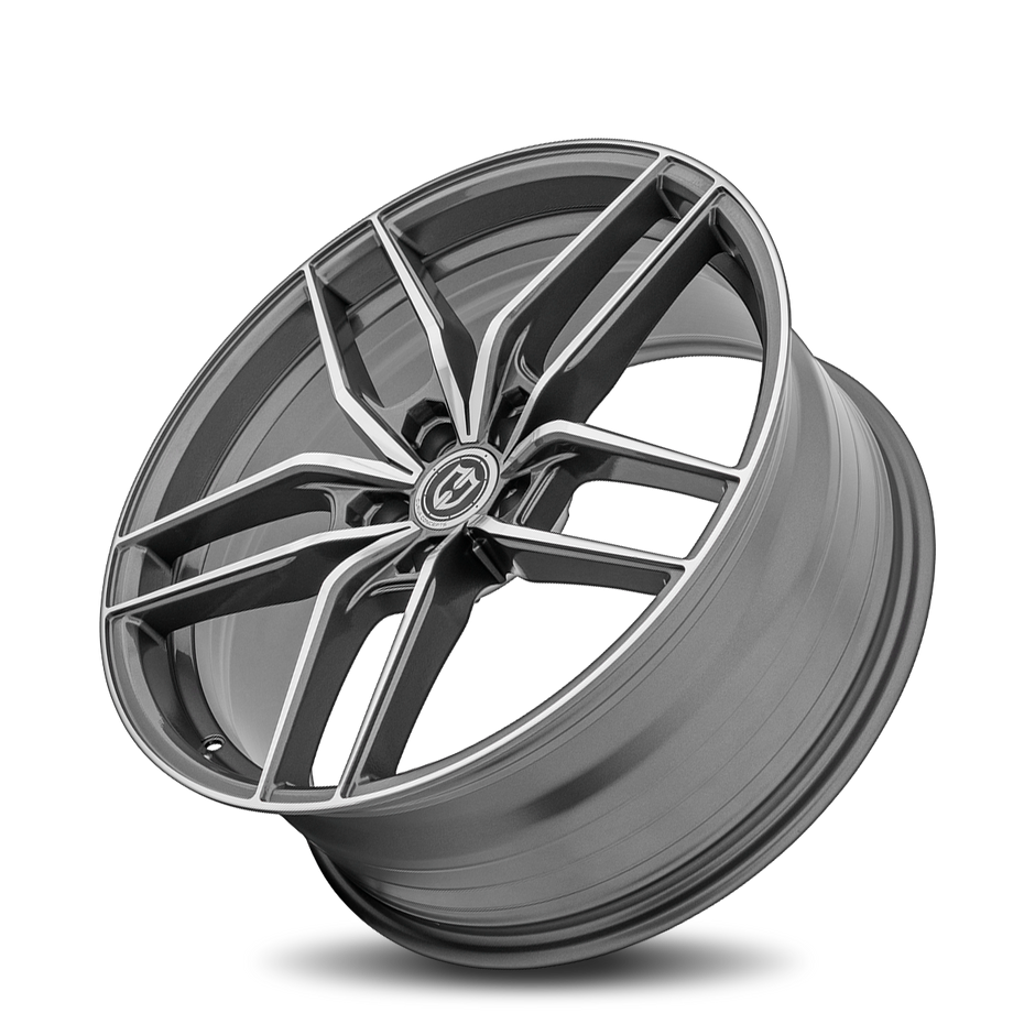 Curva CFF25 18x8.5 Gun Metal Machine Face wheel