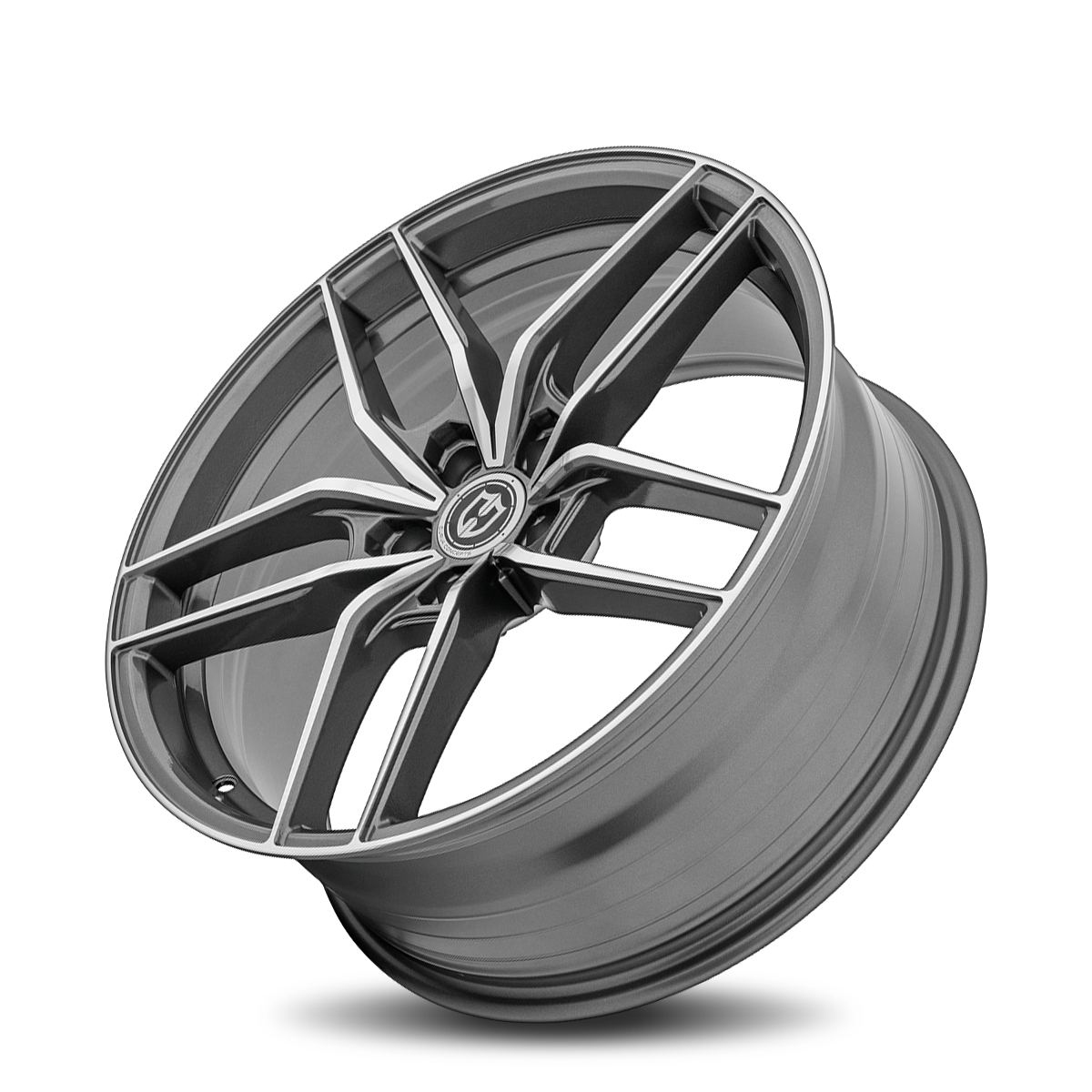 Curva CFF25 20x10 Gun Metal Machine Face wheel