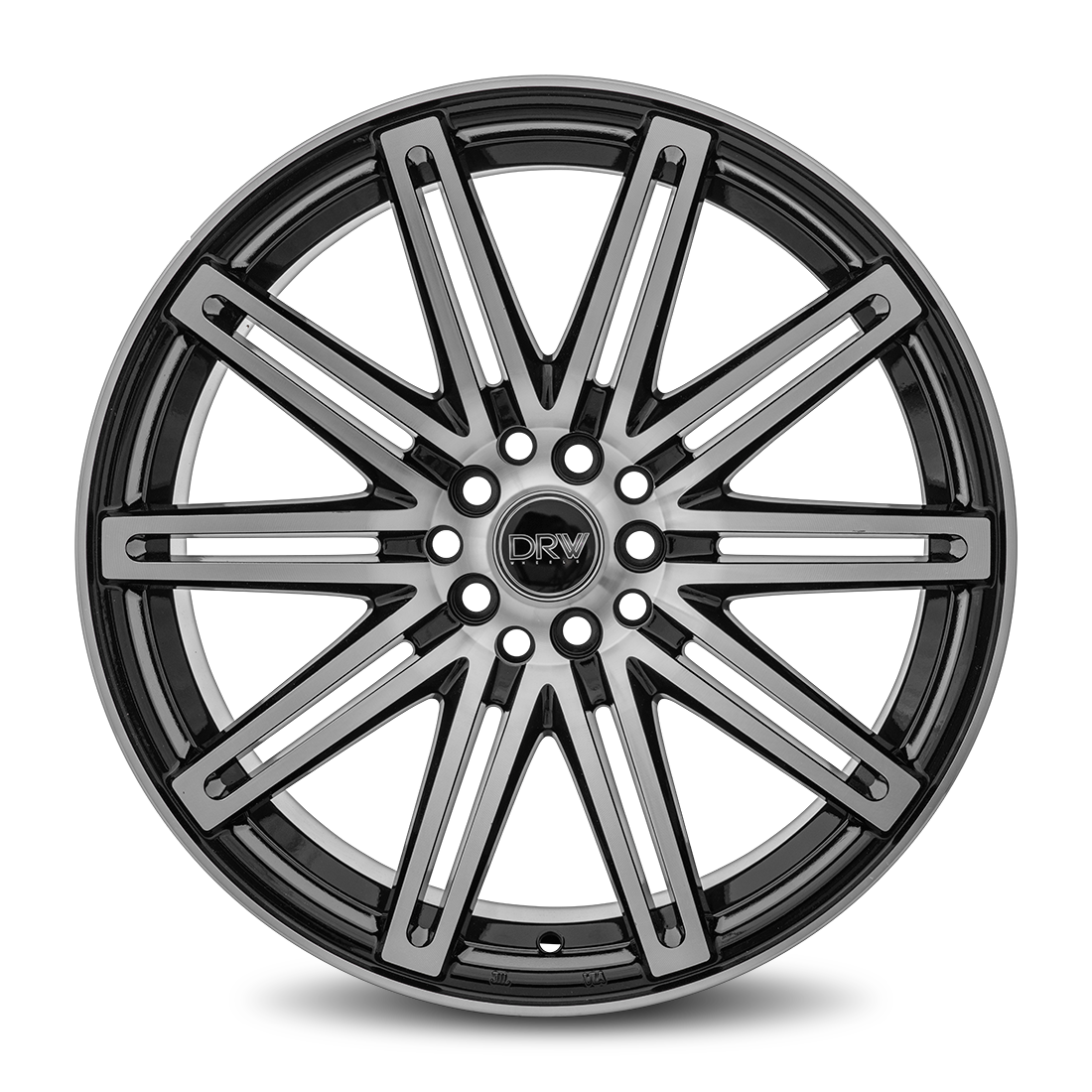 Dynamic Racing Wheels D13 18x8 Gloss Black Machined Face wheel