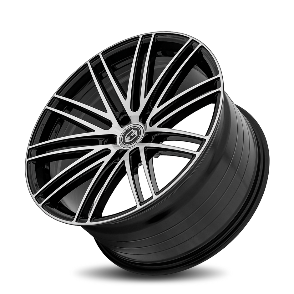 Curva CFF50 20x10.5 Gloss Black Machine Face wheel