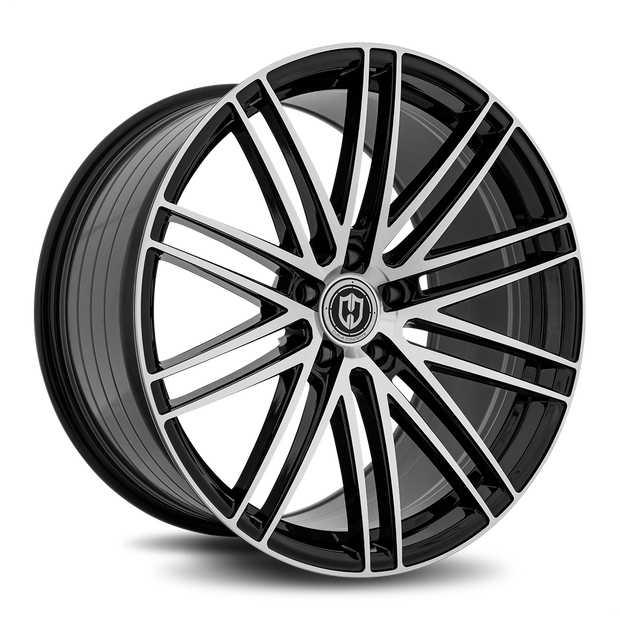 Curva CFF50 20x10.5 Gloss Black Machine Face wheel