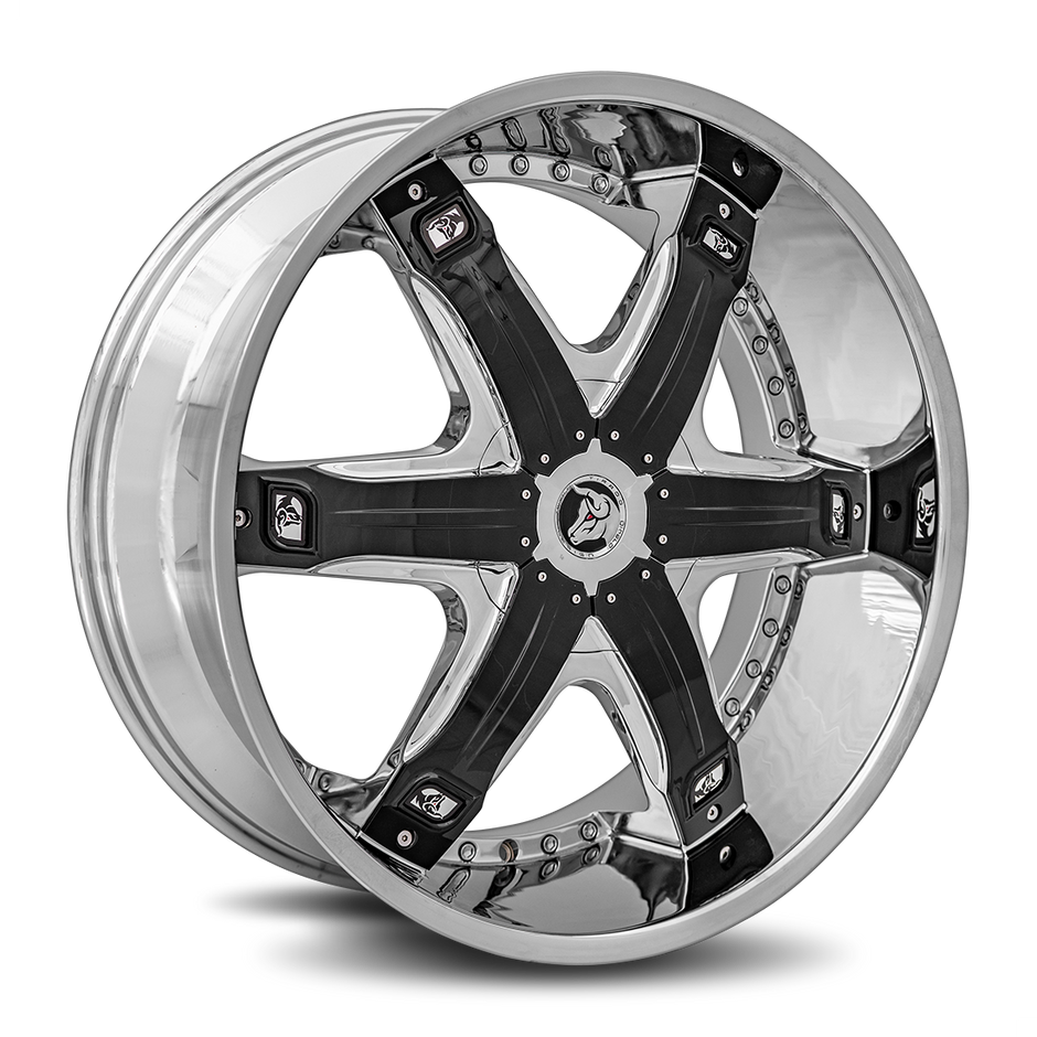 Diablo Wheels Fury 24x10 Chrome wheel