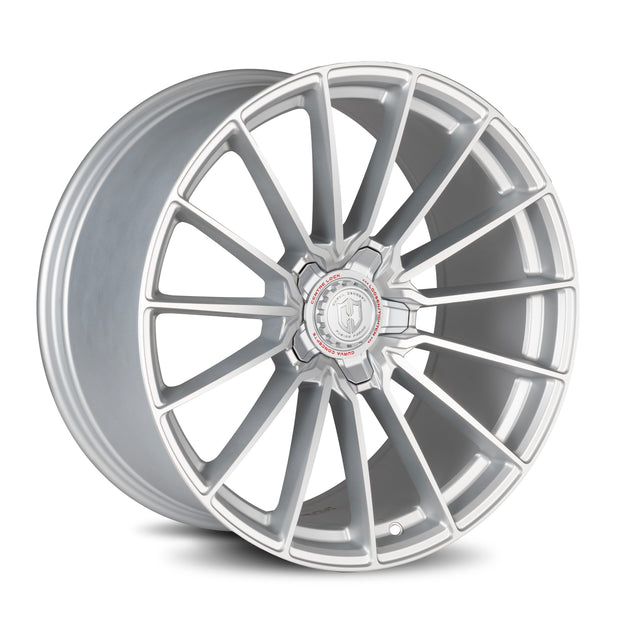 Curva CFF75 20x10.5 Silver Machined Face Satin Lacquer wheel