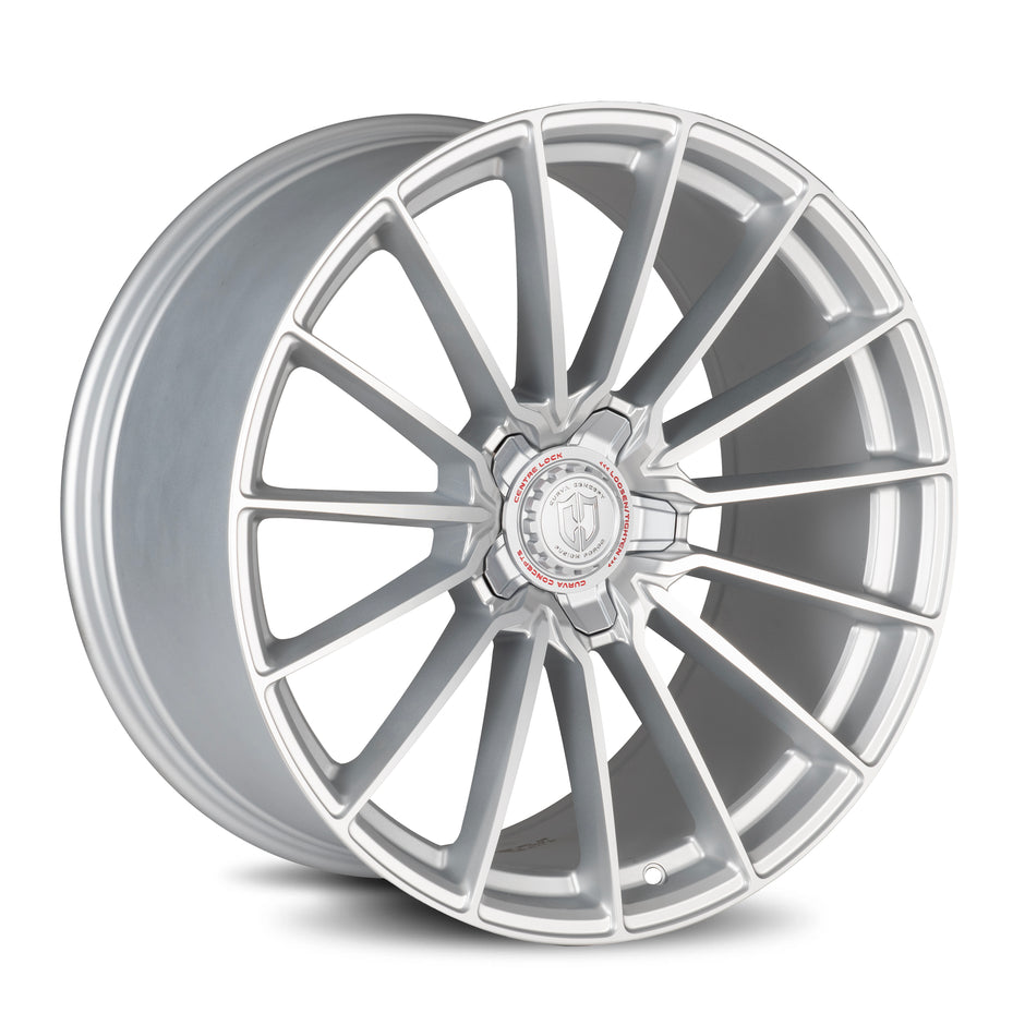 Curva CFF75 20x9 Silver Machined Face Satin Lacquer wheel
