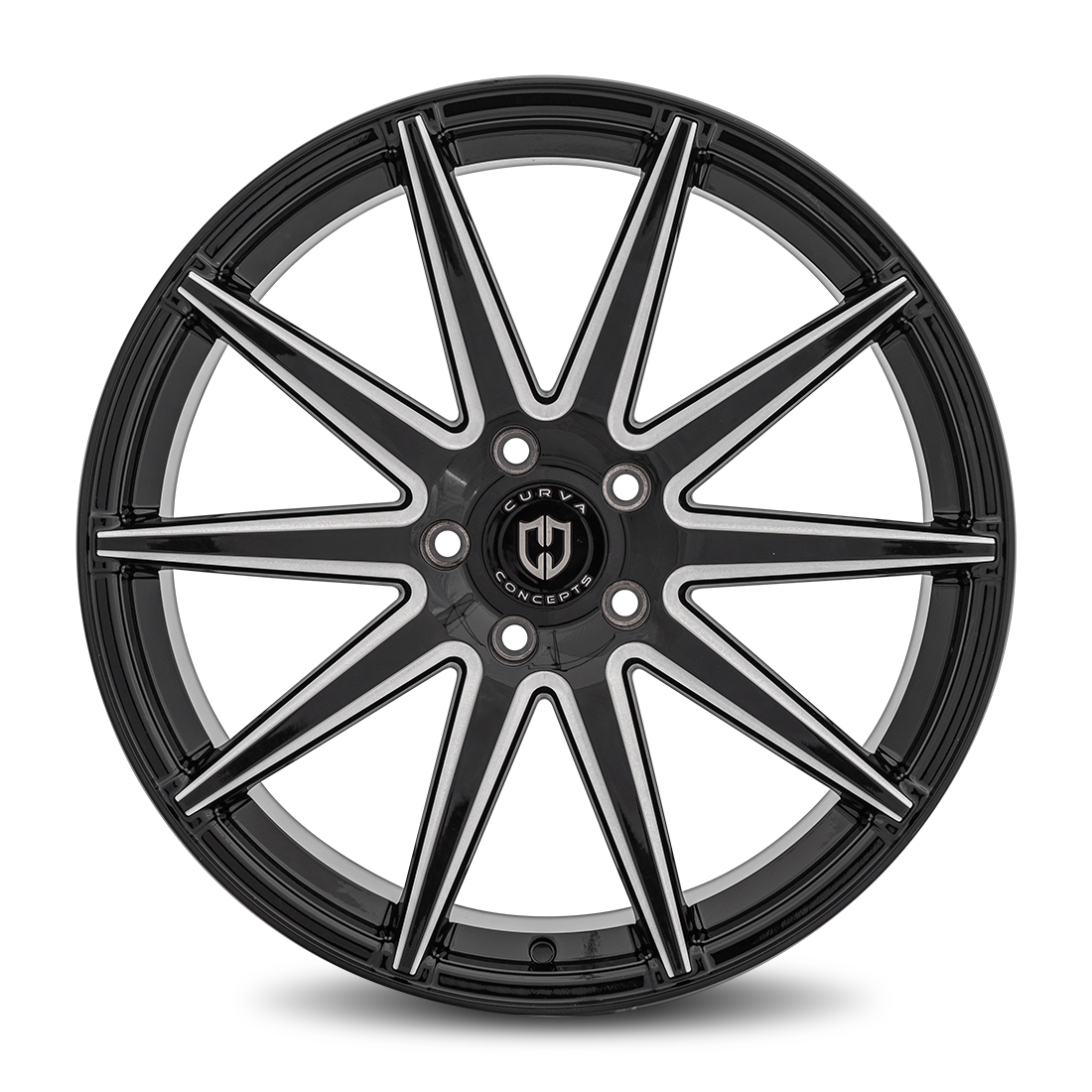 Curva C49 20x9 Gloss Black Milled wheel