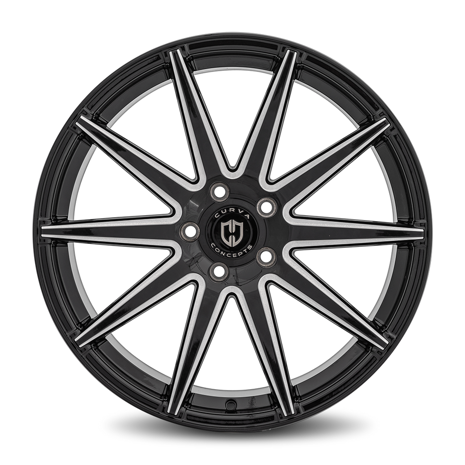 Curva C49 20x9 Gloss Black Milled wheel