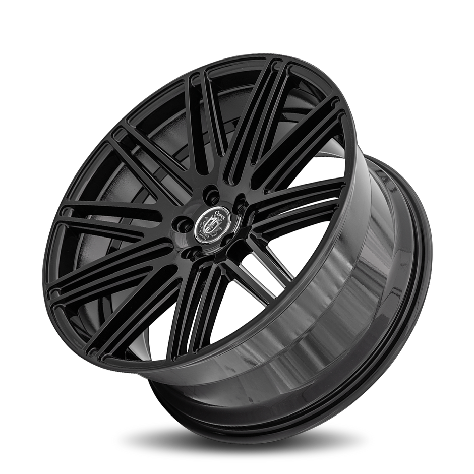 Curva C50 22x10.5 Gloss Black wheel