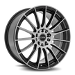 Dynamic Racing Wheels D15 17x7 Gloss Black Machined Face wheel