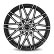 Dynamic Racing Wheels D17 17x7 Gloss Black Machined Face wheel
