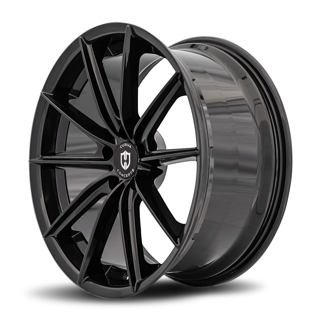 Curva C46 20x10.5 Gloss Black wheel