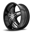 Diablo Wheels Blitz 24x10 Gloss Black wheel