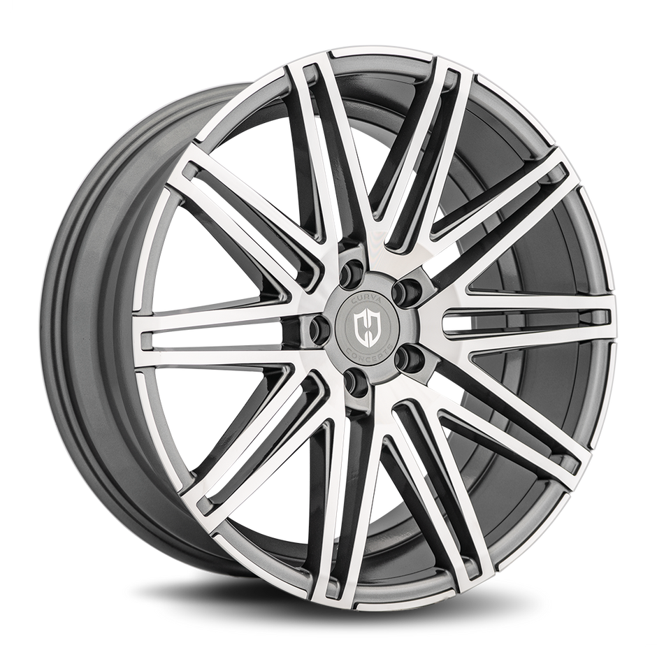 Curva C48 20x10.5 Gloss Black Machine Face wheel