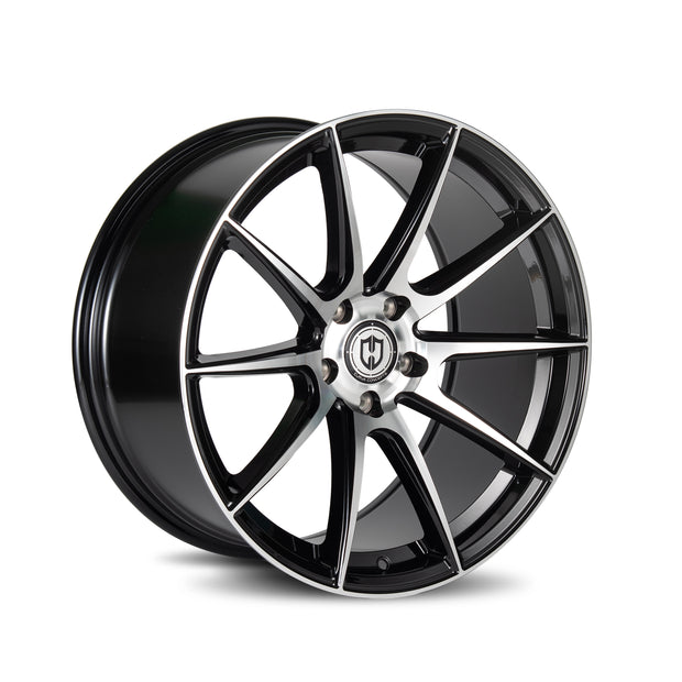 Curva CFF72 19x10 Black Machined Face wheel