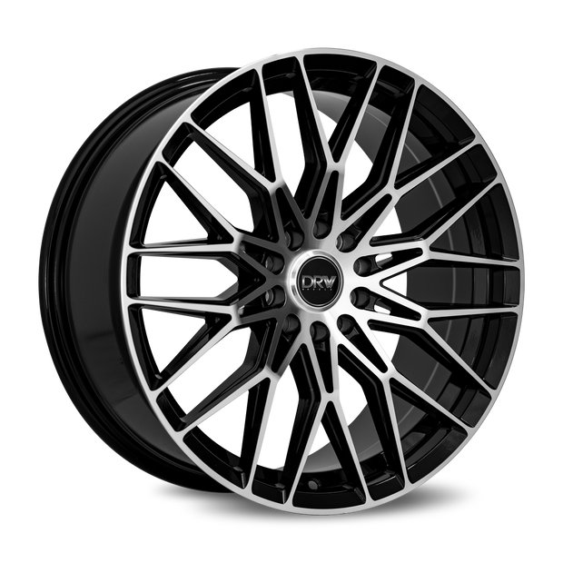 Dynamic Racing Wheels D21 18x8 Gloss Black Machined Face wheel
