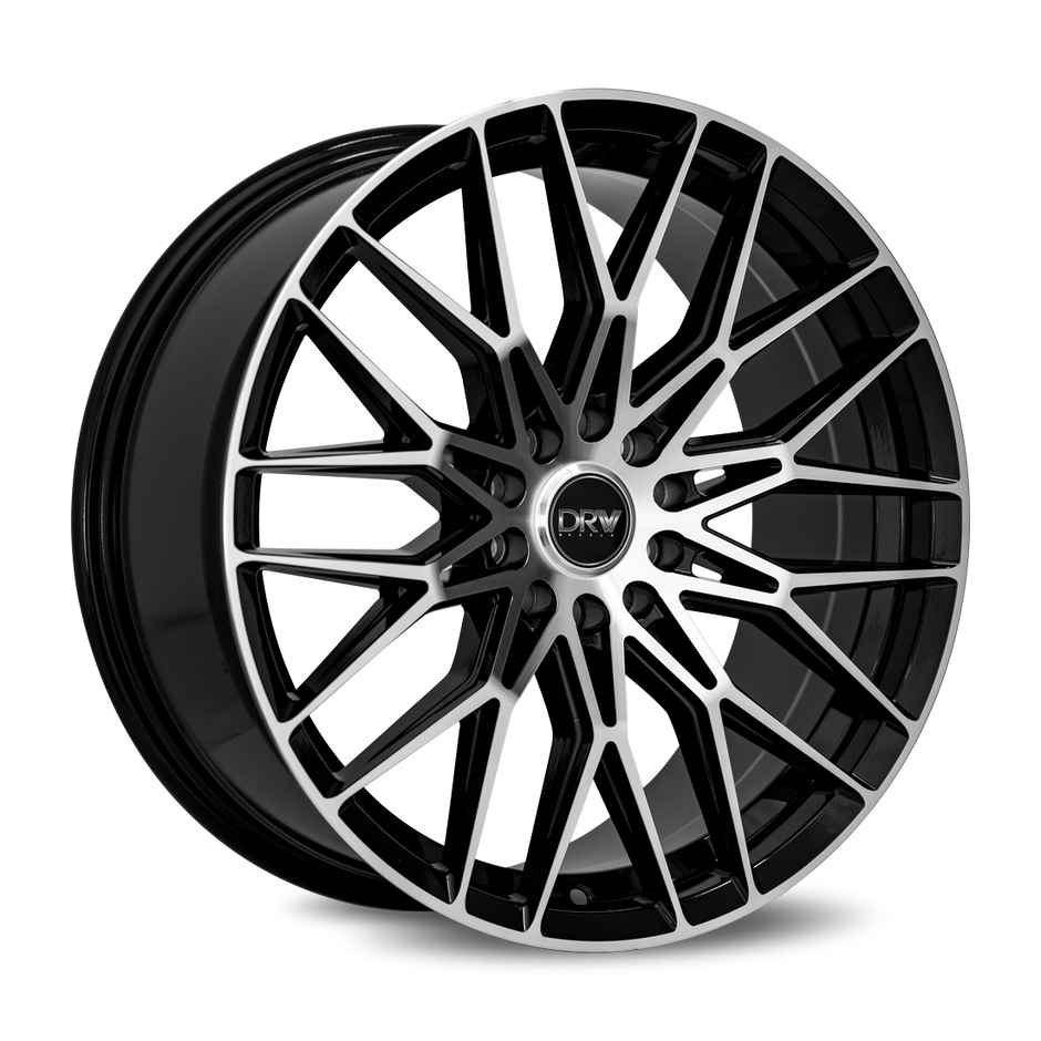 Dynamic Racing Wheels D21 18x8 Gloss Black Machined Face wheel