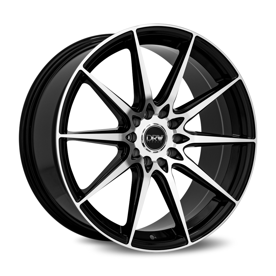Dynamic Racing Wheels D19 17x7.5 Black Machined Face wheel