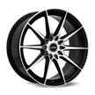Dynamic Racing Wheels D19 17x7.5 Gloss Black Machined Face wheel