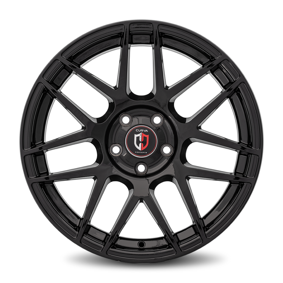 Curva C300 18x9.5 Gloss Black wheel