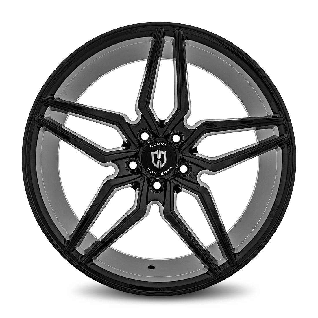 Curva C25 20x8.5 Gloss Black wheel