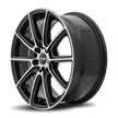 Dynamic Racing Wheels D16 18x8 Gloss Black Machined Face wheel
