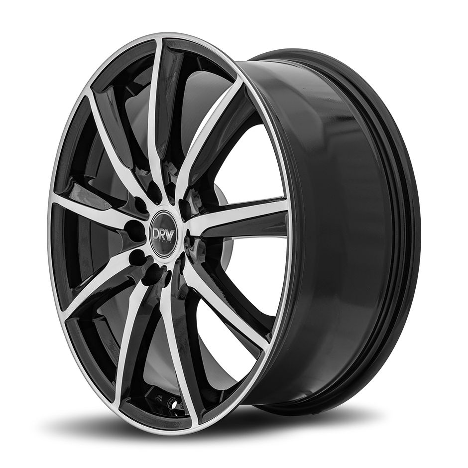Dynamic Racing Wheels D18 18x7.5 Black Machined Face wheel
