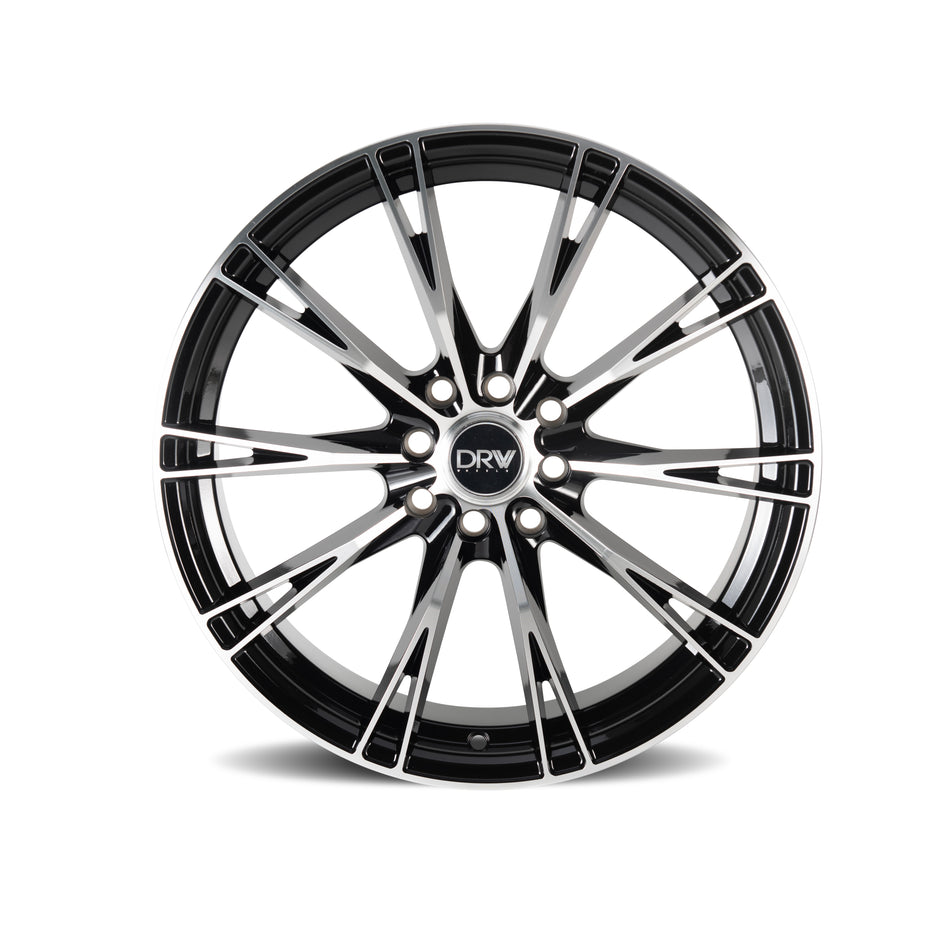 Dynamic Racing Wheels D23 18x8 Black Machined Face wheel