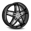 Diablo Wheels Blitz 22x9.5 Gloss Black wheel