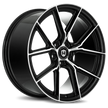 Curva CFF70 20x8.5 Black Machined Face wheel
