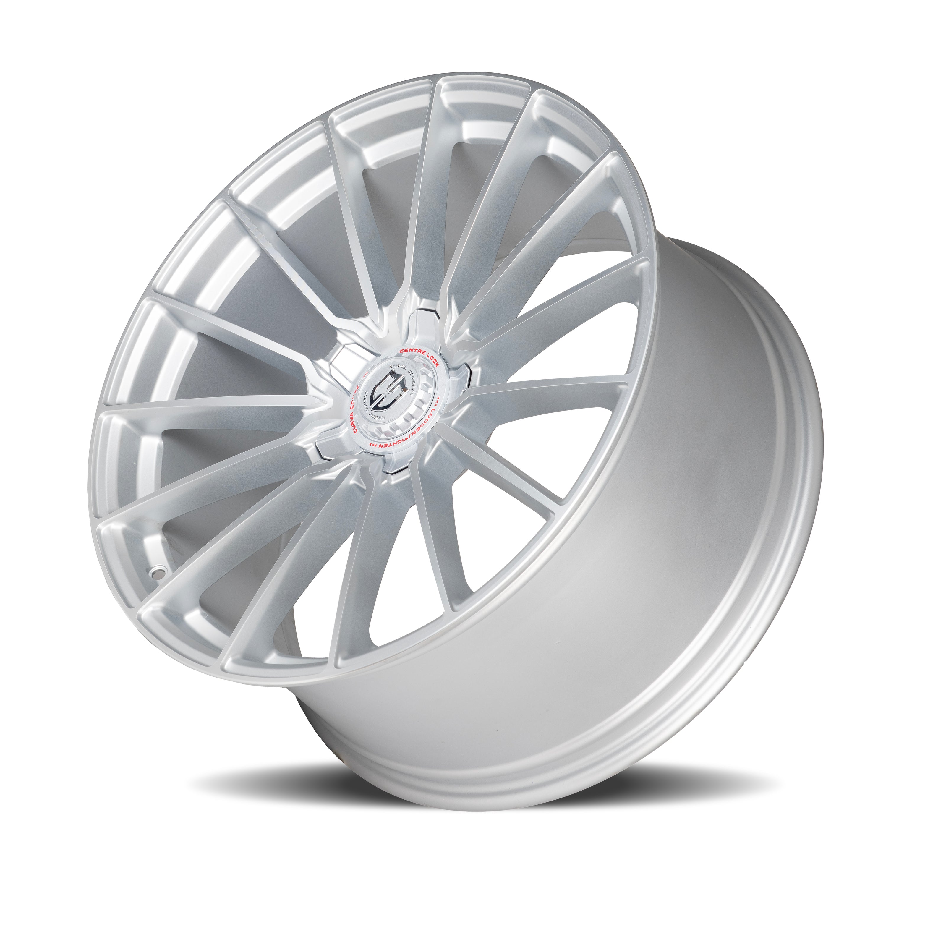 Curva CFF75 20x8.5 Silver Machined Face Satin Lacquer wheel
