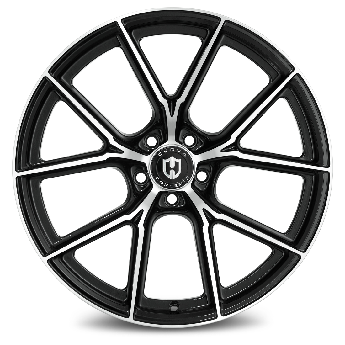 Curva CFF70 20x8.5 Black Machined Face wheel
