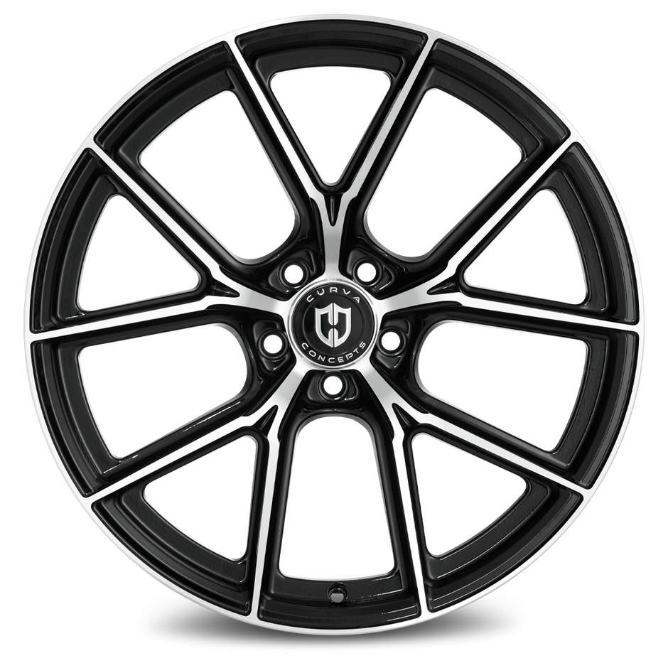 Curva CFF70 20x8.5 Black Machined Face wheel