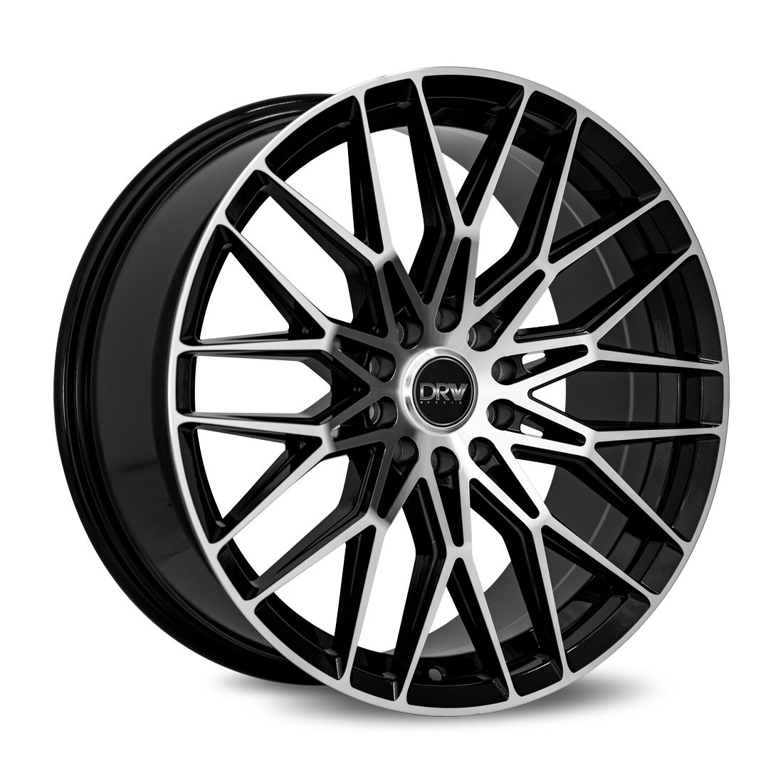 Dynamic Racing Wheels D21 17x7.5 Gloss Black Machined Face wheel