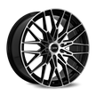 Dynamic Racing Wheels D21 17x7.5 Gloss Black Machined Face wheel