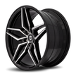 Curva C25 20x10 Gloss Black Machine Face wheel
