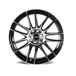 Dynamic Racing Wheels D22 18x8 Black Machined Face wheel