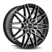Dynamic Racing Wheels D17 17x7 Gloss Black Machined Face wheel