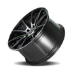 Curva CFF72 19x10 Black Machined Face wheel