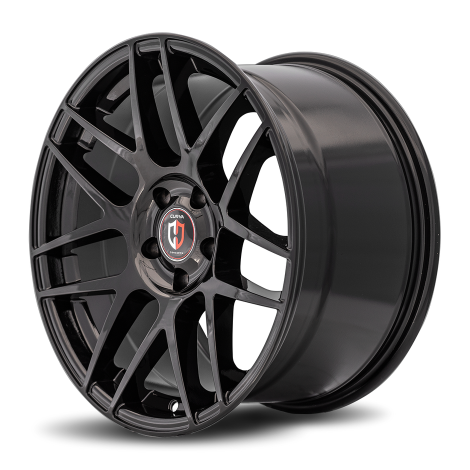 Curva C300 18x9.5 Gloss Black wheel