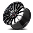 Curva CFF75 19x9.5 Gloss Black Machined Face Dark Tint Satin Lacquer wheel