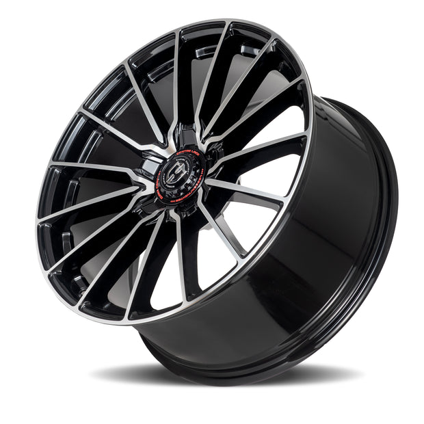 Curva CFF75 19x9.5 Gloss Black Machined Face Dark Tint Satin Lacquer wheel