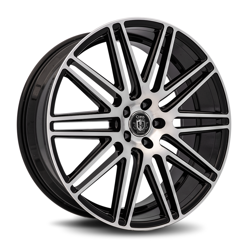 Curva C50 22x10.5 Black Machine Face wheel