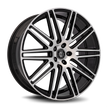 Curva C50 22x9 Black Machine Face wheel