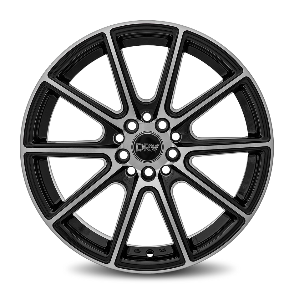 Dynamic Racing Wheels D16 18x8 Gloss Black Machined Face wheel